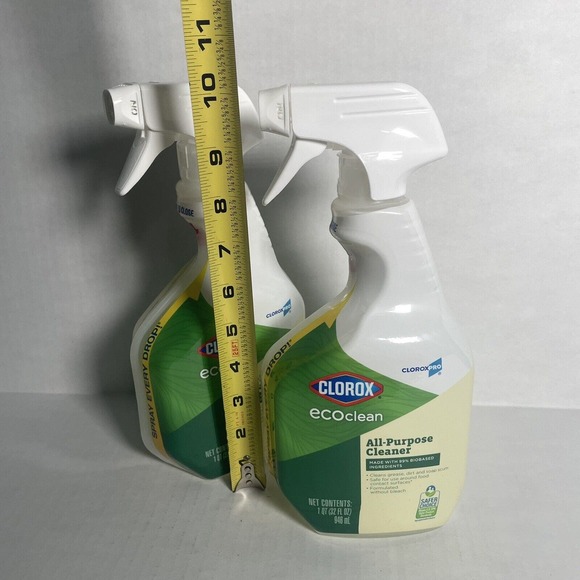 LOT x2 Clorox Cloroxpro Ecoclean All-Purpose Cleaner Spray Bottle 32 Fl Oz - Picture 8 of 8